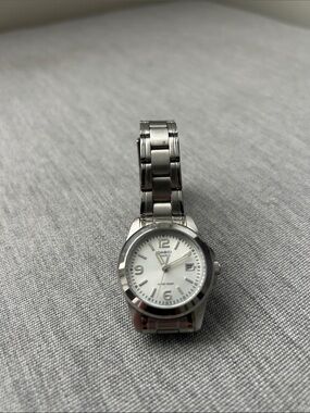 Casio Silver Stainless Steel Analog Watch